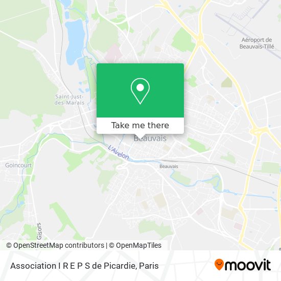 Mapa Association I R E P S de Picardie