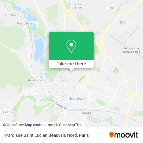 Paroisse Saint Lucien Beauvais Nord map