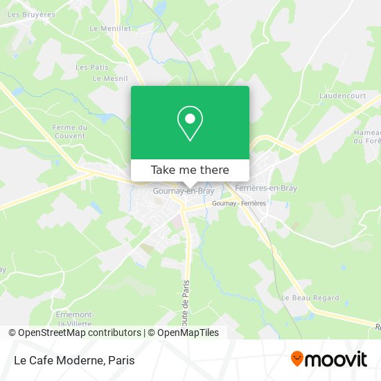 Le Cafe Moderne map