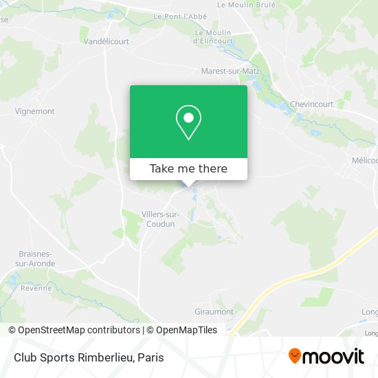 Club Sports Rimberlieu map