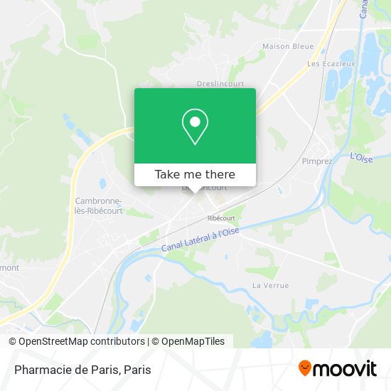 Mapa Pharmacie de Paris