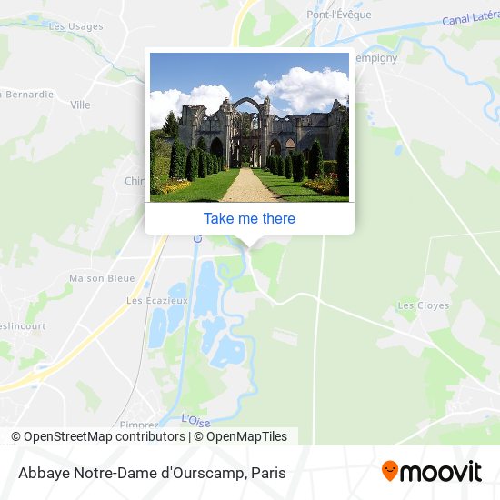 Abbaye Notre-Dame d'Ourscamp map