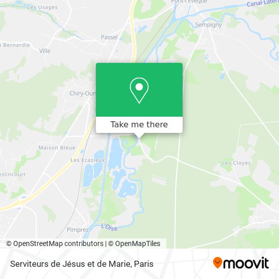 Serviteurs de Jésus et de Marie map