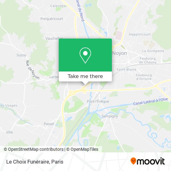 Le Choix Funéraire map