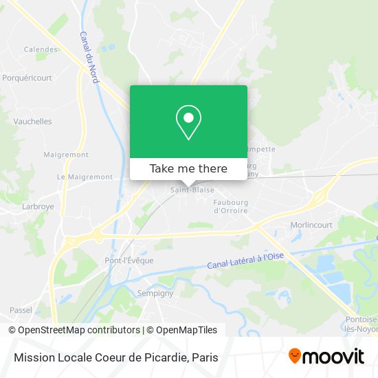 Mission Locale Coeur de Picardie map