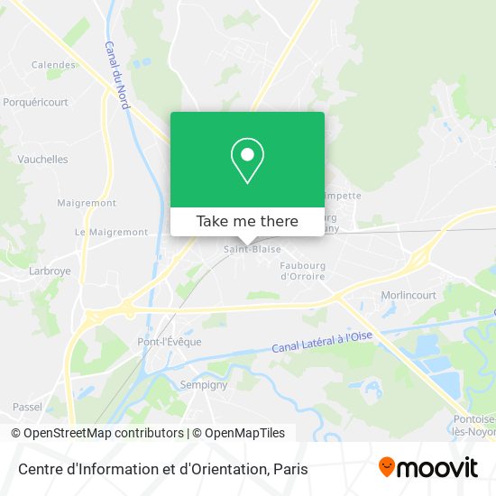 Centre d'Information et d'Orientation map