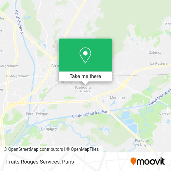 Fruits Rouges Services map