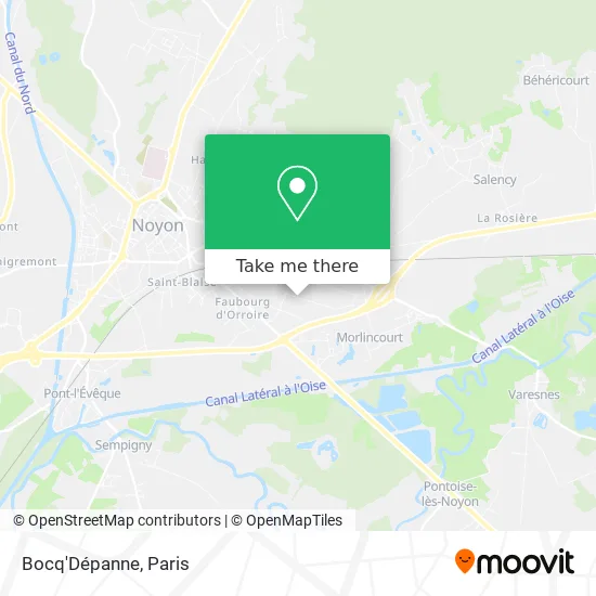 Bocq'Dépanne map