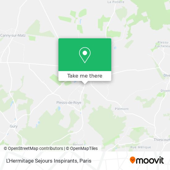 L'Hermitage Sejours Inspirants map