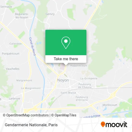 Gendarmerie Nationale map