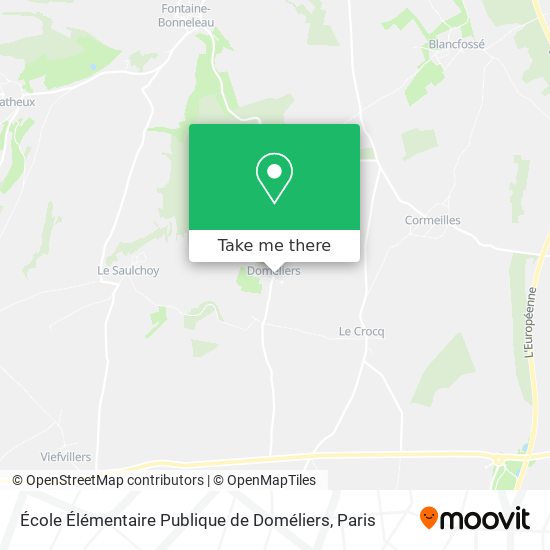 École Élémentaire Publique de Doméliers map