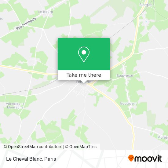 Le Cheval Blanc map