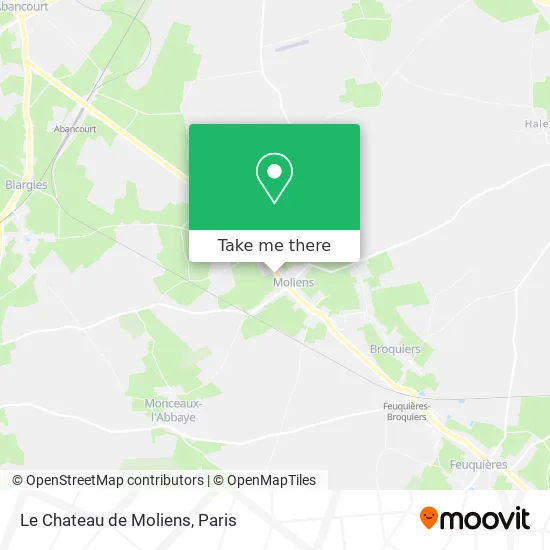 Le Chateau de Moliens map