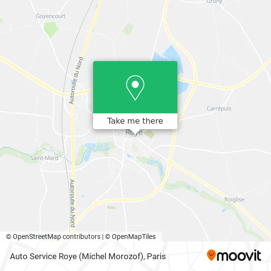 Auto Service Roye (Michel Morozof) map
