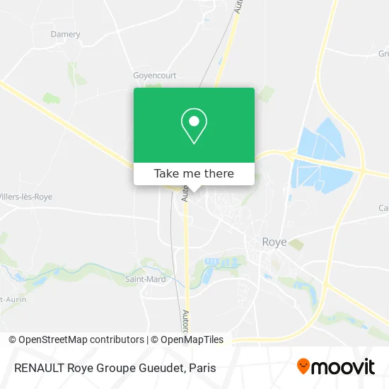 RENAULT Roye Groupe Gueudet map
