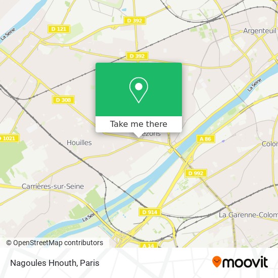 Mapa Nagoules Hnouth