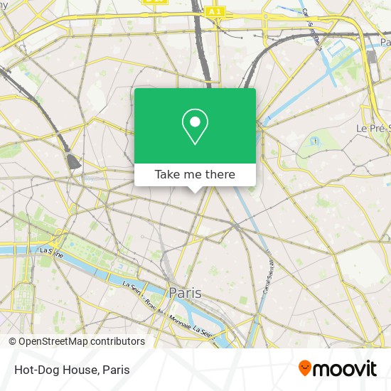 Hot-Dog House map