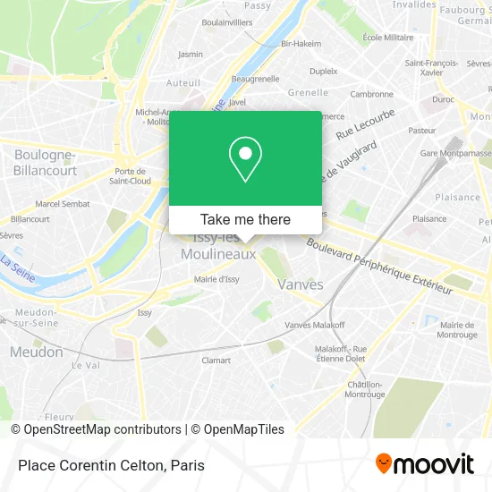 Place Corentin Celton map