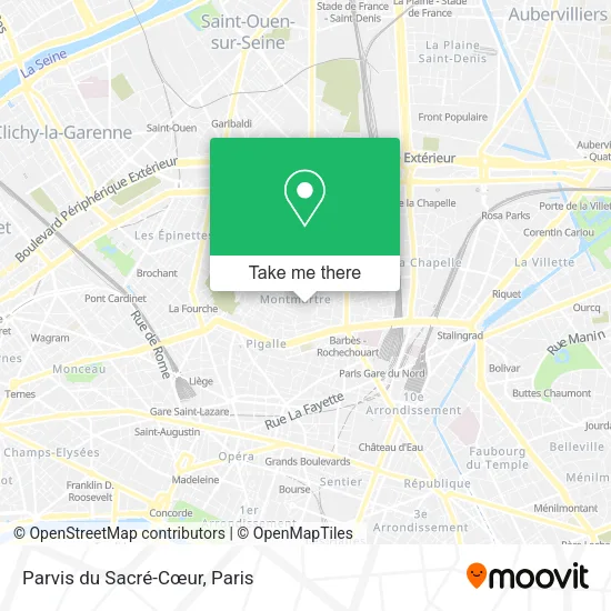 Parvis du Sacré-Cœur map