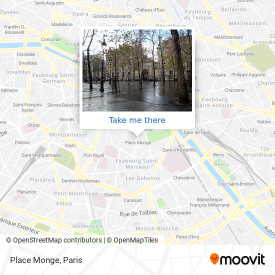Mapa Place Monge
