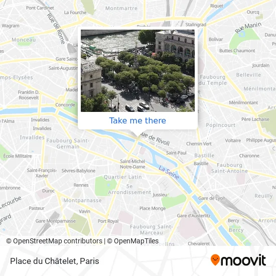 Place du Châtelet map