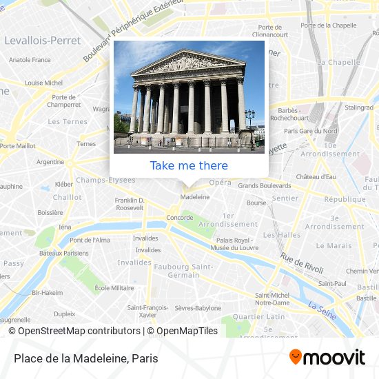 Place de la Madeleine map