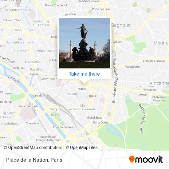 Place de la Nation map