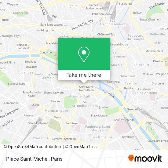 Mapa Place Saint-Michel