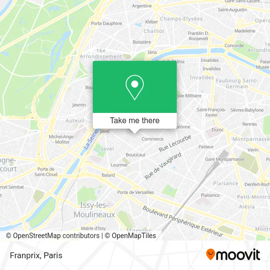Franprix map