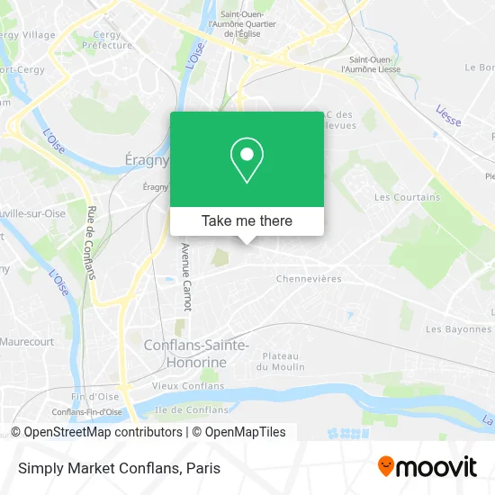 Simply Market Conflans map