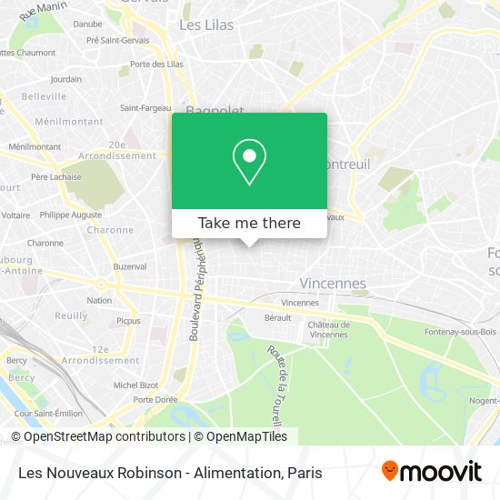 Mapa Les Nouveaux Robinson - Alimentation