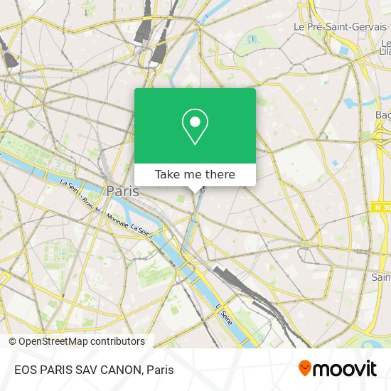 EOS PARIS SAV CANON map