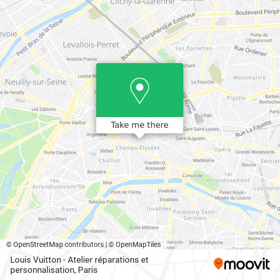 Louis Vuitton - Atelier réparations et personnalisation map
