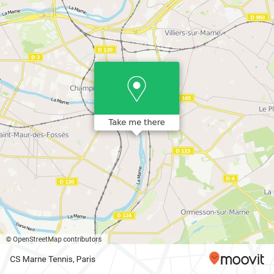CS Marne Tennis map