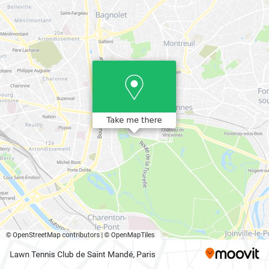 Lawn Tennis Club de Saint Mandé map