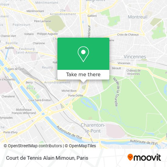 Court de Tennis Alain Mimoun map