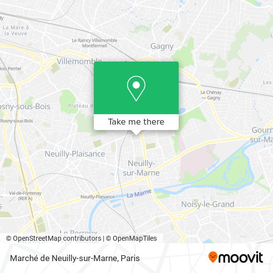 Mapa Marché de Neuilly-sur-Marne