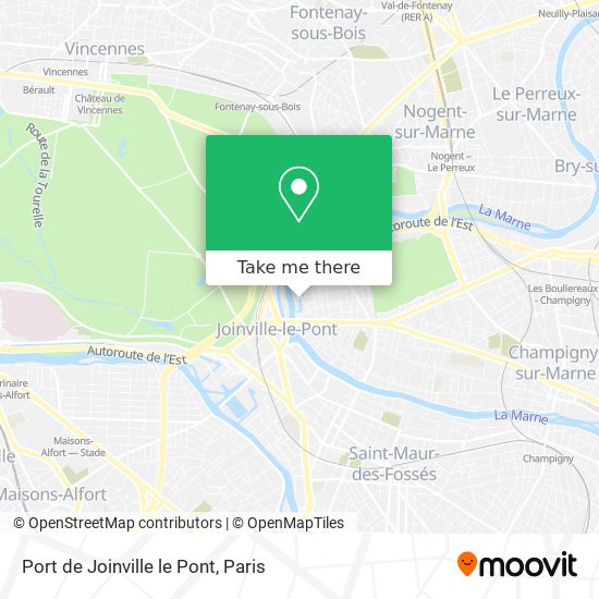 Port de Joinville le Pont map
