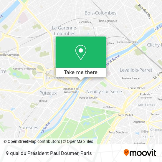 Mapa 9 quai du Président Paul Doumer