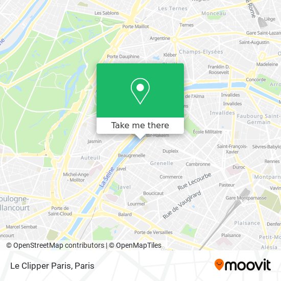 Le Clipper Paris map