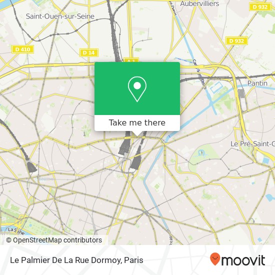 Mapa Le Palmier De La Rue Dormoy