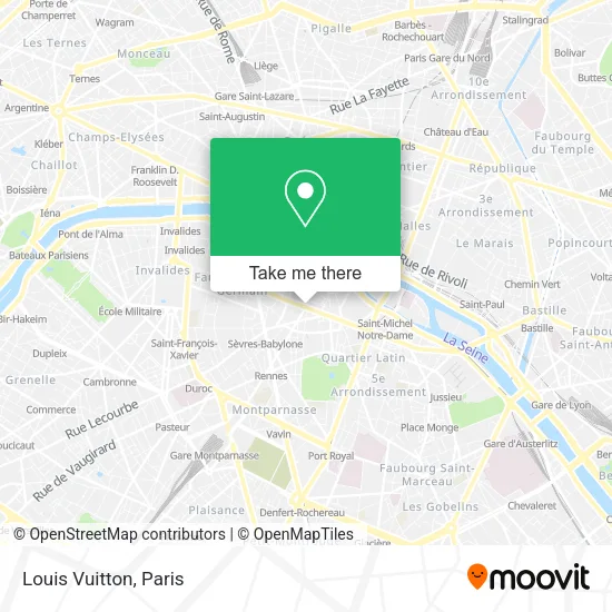 Louis Vuitton map