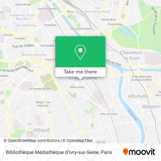 Bibliothèque Médiathèque d'Ivry-sur-Seine map