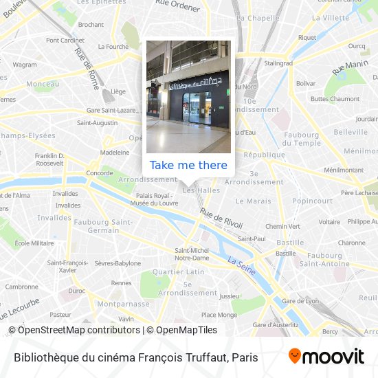 Bibliothèque du cinéma François Truffaut map