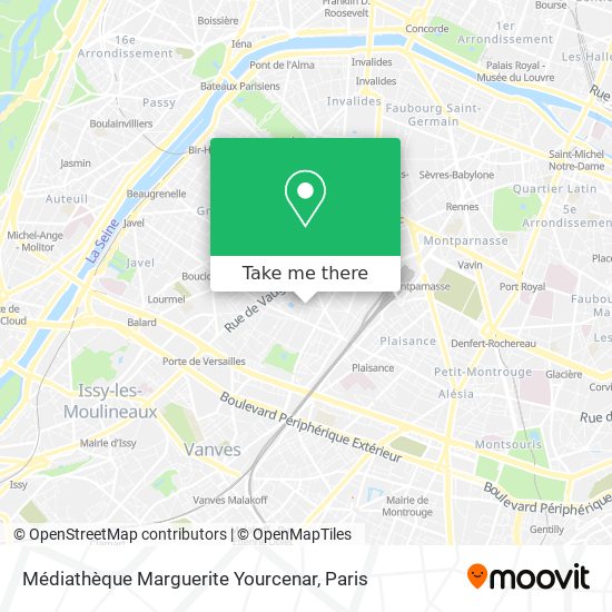 Mapa Médiathèque Marguerite Yourcenar