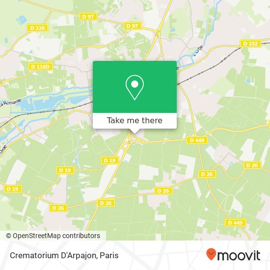Mapa Crematorium D'Arpajon