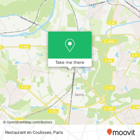 Restaurant en Coulisses map