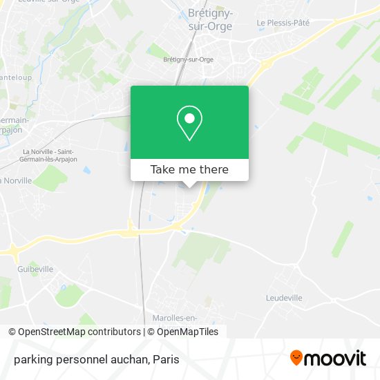 parking personnel auchan map