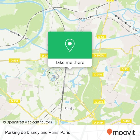 Parking de Disneyland Paris map