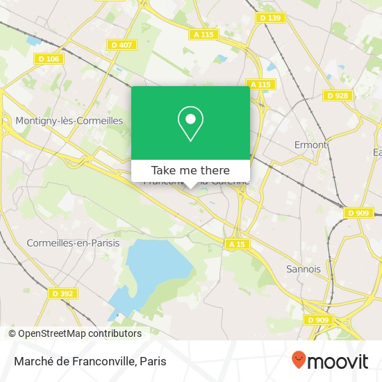Marché de Franconville map